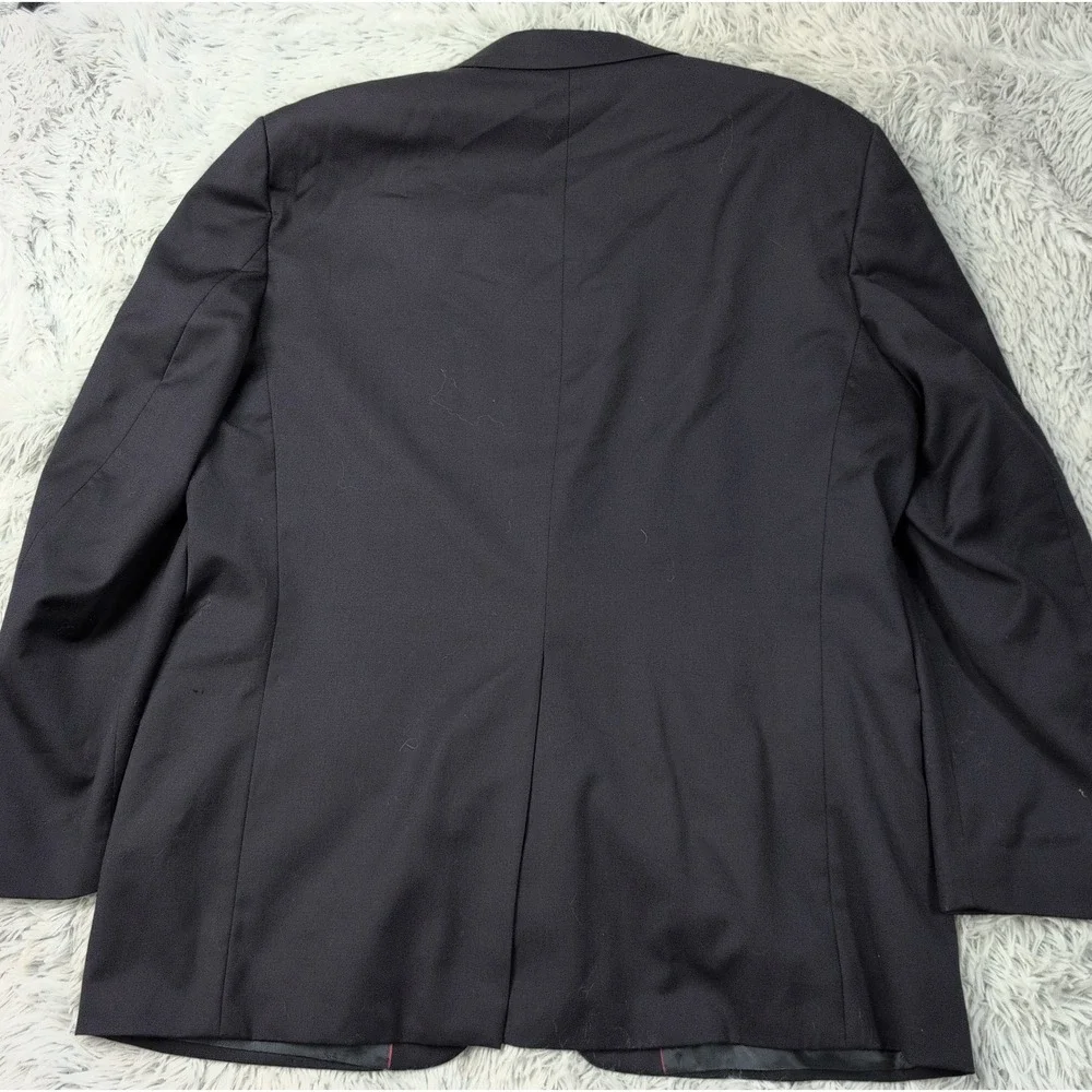 Vintage Lacrosse Jacket Mens 44R Blue Wool Suit Coat Lined Pockets South Africa